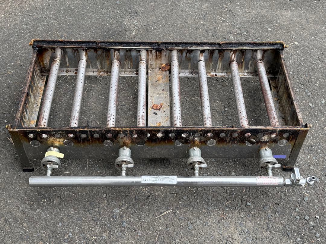 ガス式たこ焼き器 4×28穴用 プロパン(LPガス) 銅板　＋鉄板おまけサビあり