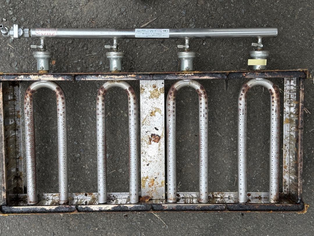 ガス式たこ焼き器 4×28穴用 プロパン(LPガス) 銅板　＋鉄板おまけサビあり