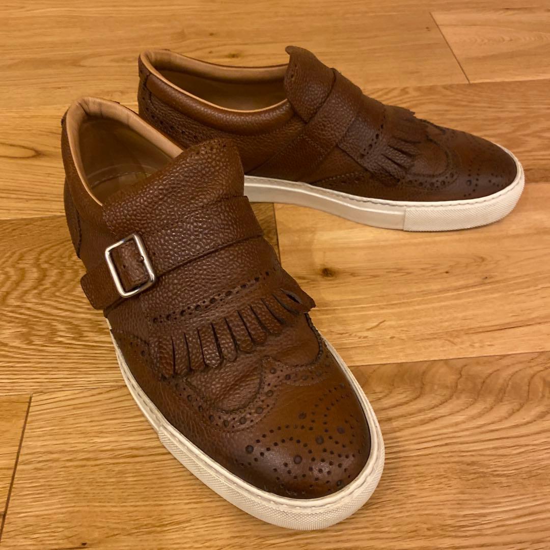 HENDERSON ウイングチップタッセル付スリッポンスニーカー 41 26cm