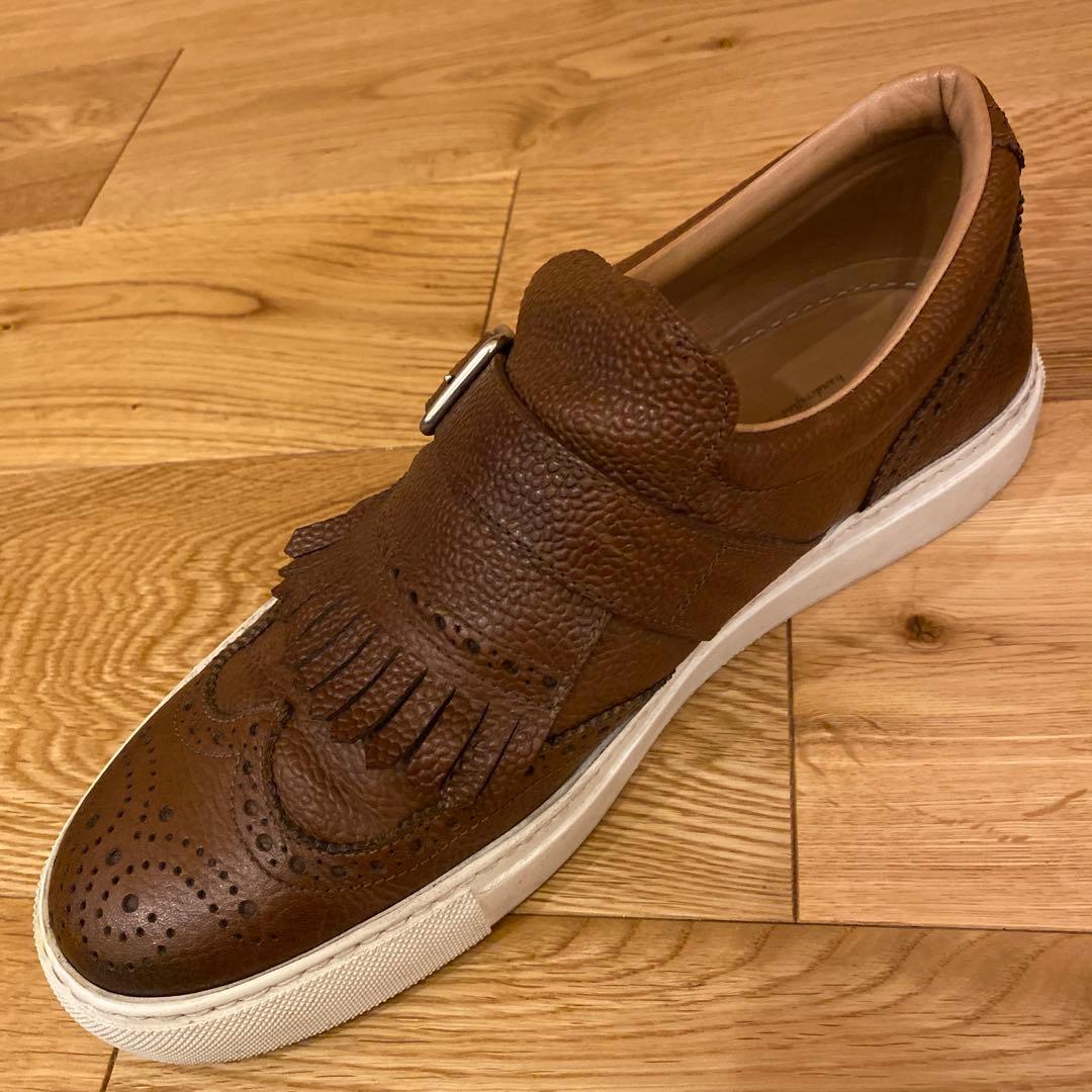 HENDERSON ウイングチップタッセル付スリッポンスニーカー 41 26cm