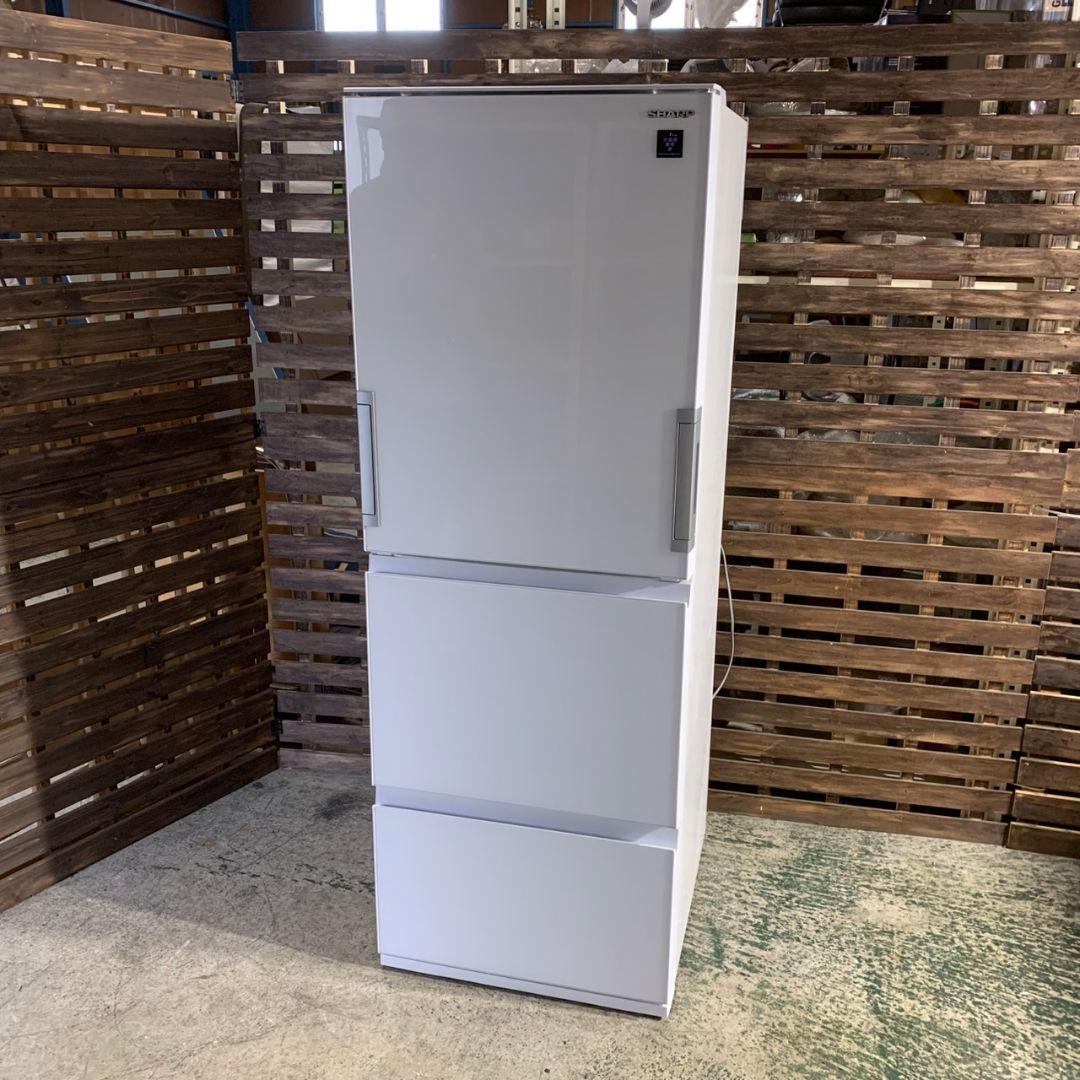 J228 シャープ 冷蔵庫 SJ-GW35H-W 350L 両開き 2022年製