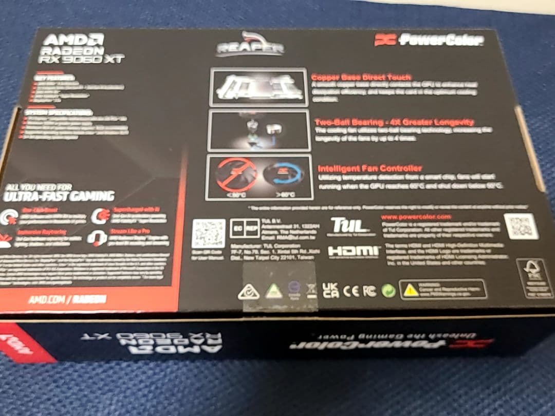 RADEON RX 9060XT 16GB POWERCOLOR 動作確認のみ