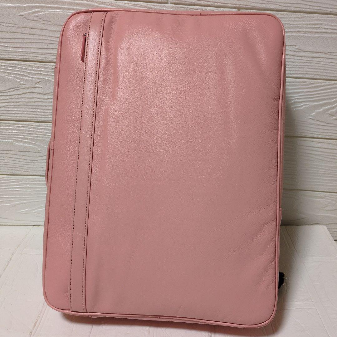 【新品】 ビジネスレザーファクトリー バックパック リュック 本革 ピンク