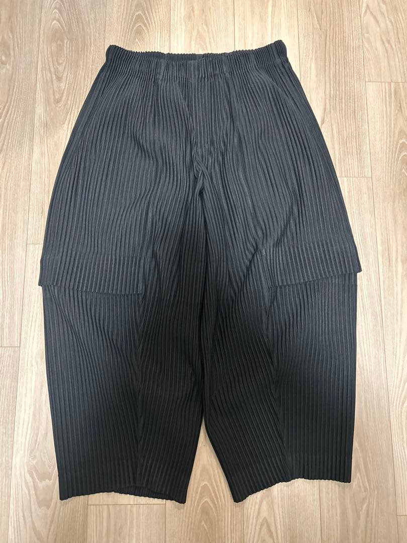 homme plisse issey miyake cargo 黒 3 パンツ