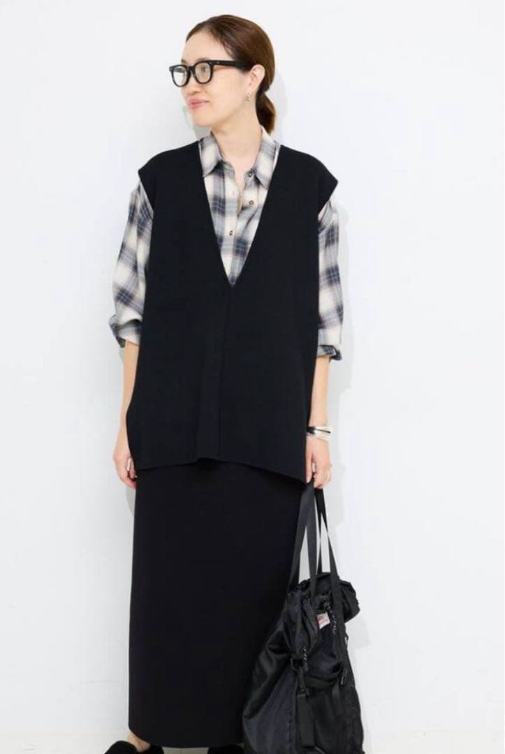 タグ付き　完売品　スローブイエナ 新品き　ジレ　ダブルフェイス