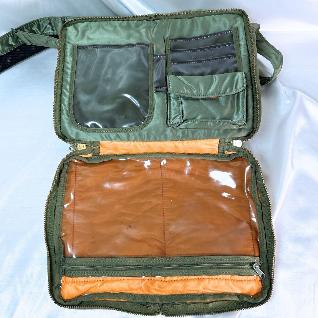 PORTER ポーター タンカー ショルダーバッグ 2層 セージグリーン