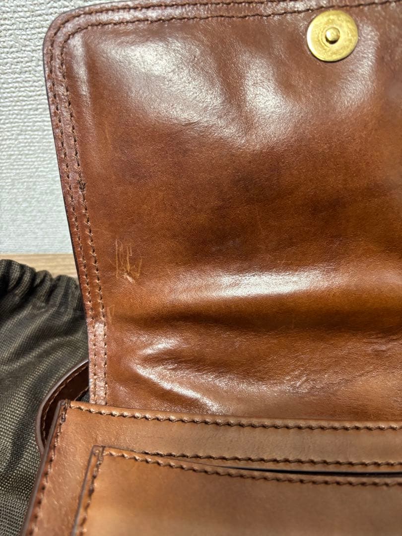 THE BRIDGE　ザ・ブリッジ　ブラウンレザー　ショルダーバック