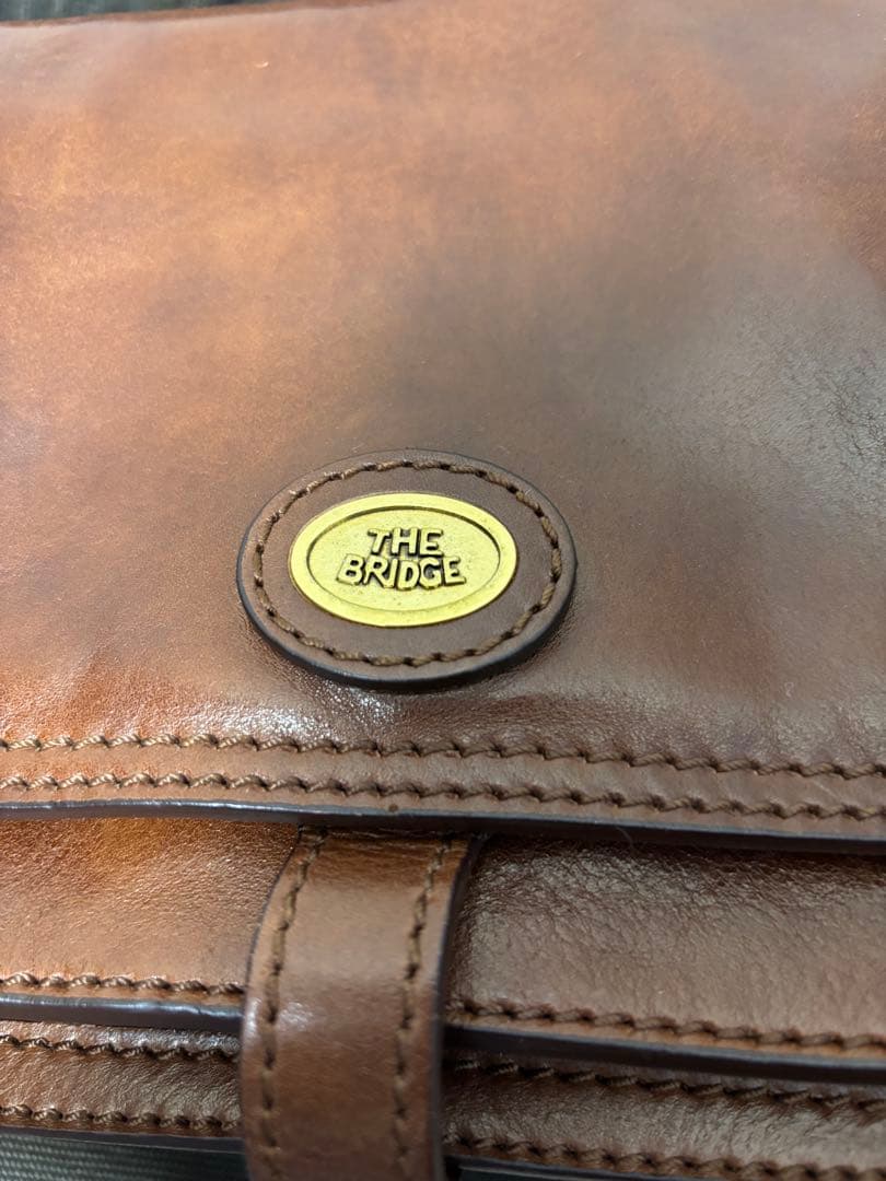 THE BRIDGE　ザ・ブリッジ　ブラウンレザー　ショルダーバック