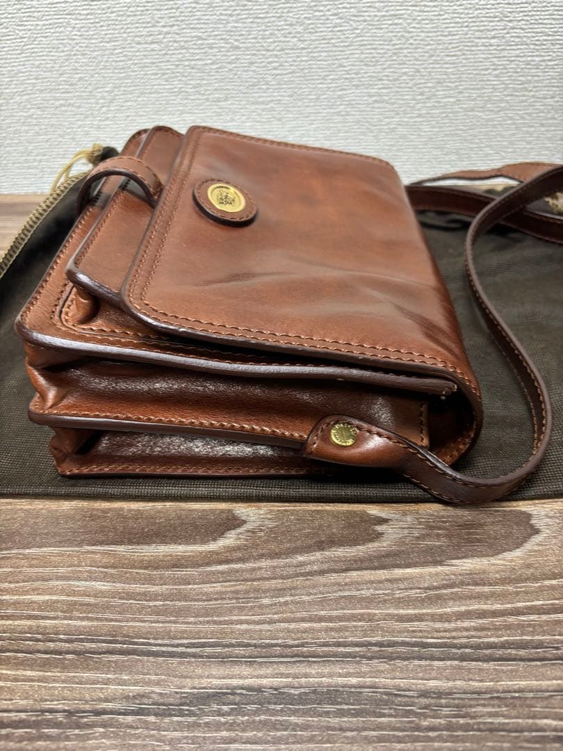 THE BRIDGE　ザ・ブリッジ　ブラウンレザー　ショルダーバック