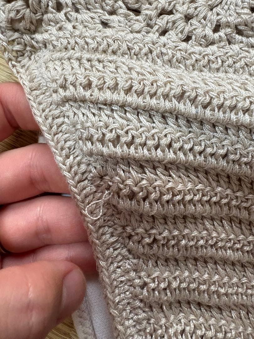 rienda Many way オフショルクロシェバンドゥ ビキニ　ベージュ　S