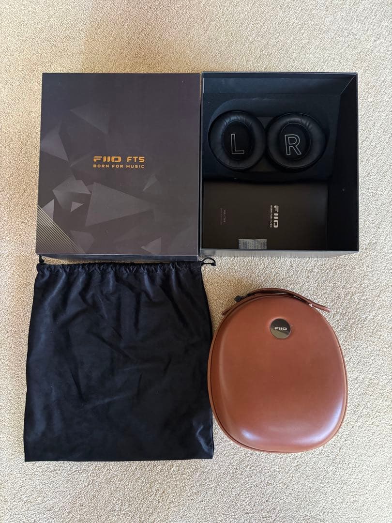 FIIO FT5 Black 有線ヘッドホン 開放型 平面磁界ドライバー