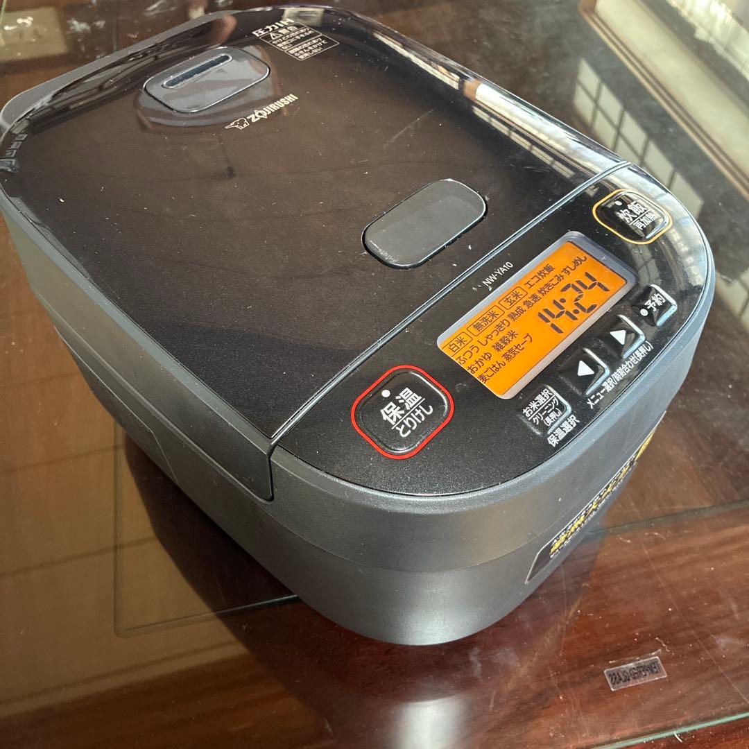 象印 NW-YA10 ブラック 圧力IH炊飯ジャー 炊飯器 1.0L