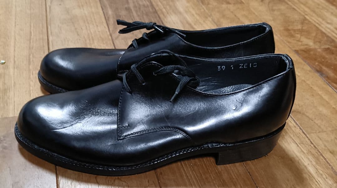 ビンテージ　デッドストック　イタリア　　サービスシューズ　39　1980　外羽根