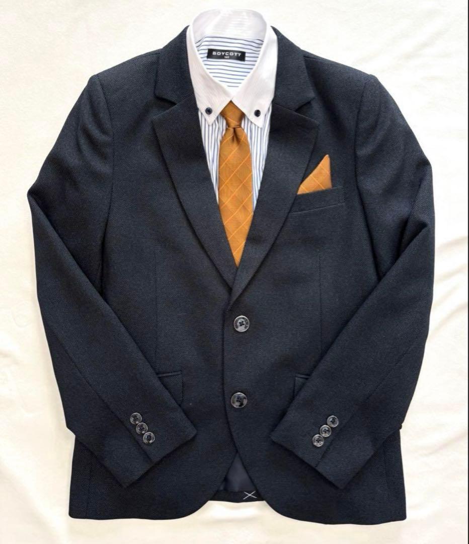 極美品！160 ボイコット BOYCOTT フォーマル　スーツ 男の子 卒業式