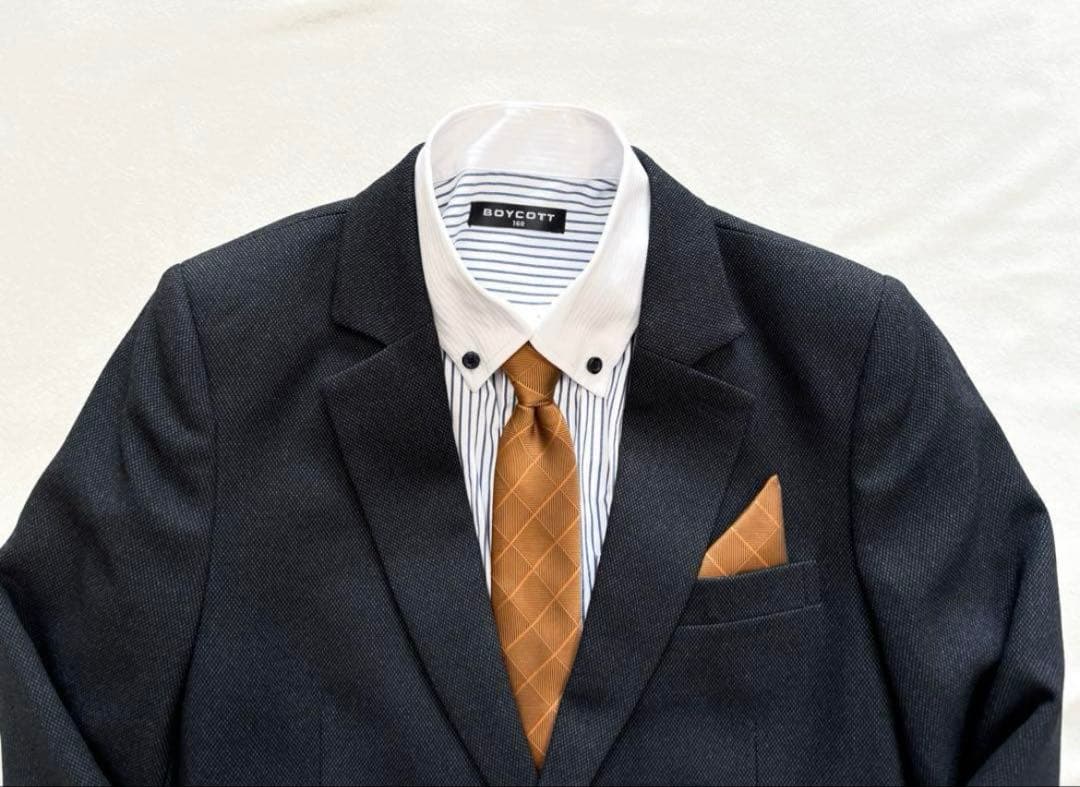 極美品！160 ボイコット BOYCOTT フォーマル　スーツ 男の子 卒業式