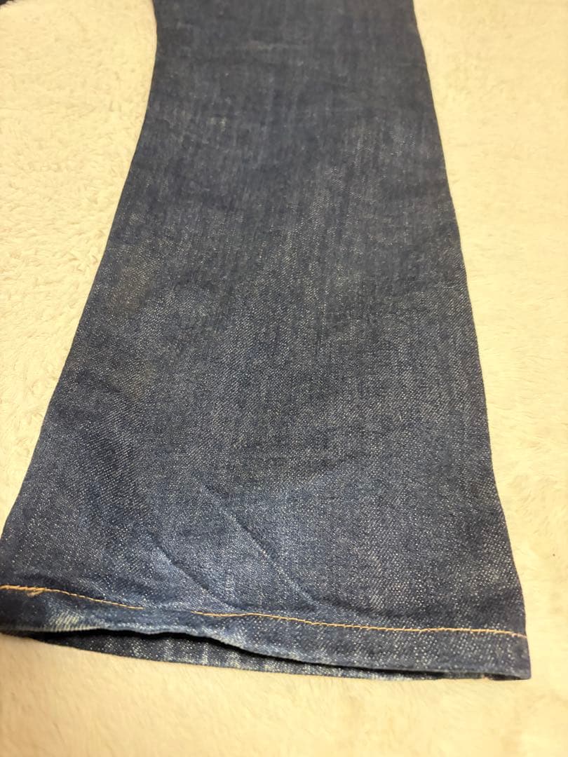 evisu×warehouse 鯛釣り　白カモメデニム　インディゴ　w36