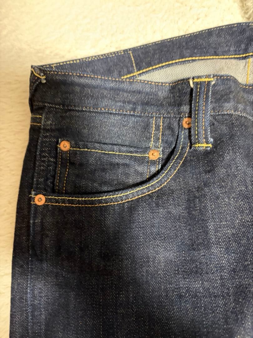 evisu×warehouse 鯛釣り　白カモメデニム　インディゴ　w36