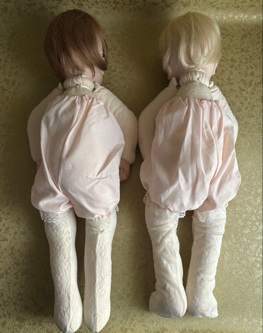 リボーンドール　双子　SUGAR BRITCHES ベビー　ビスクドール　刻印