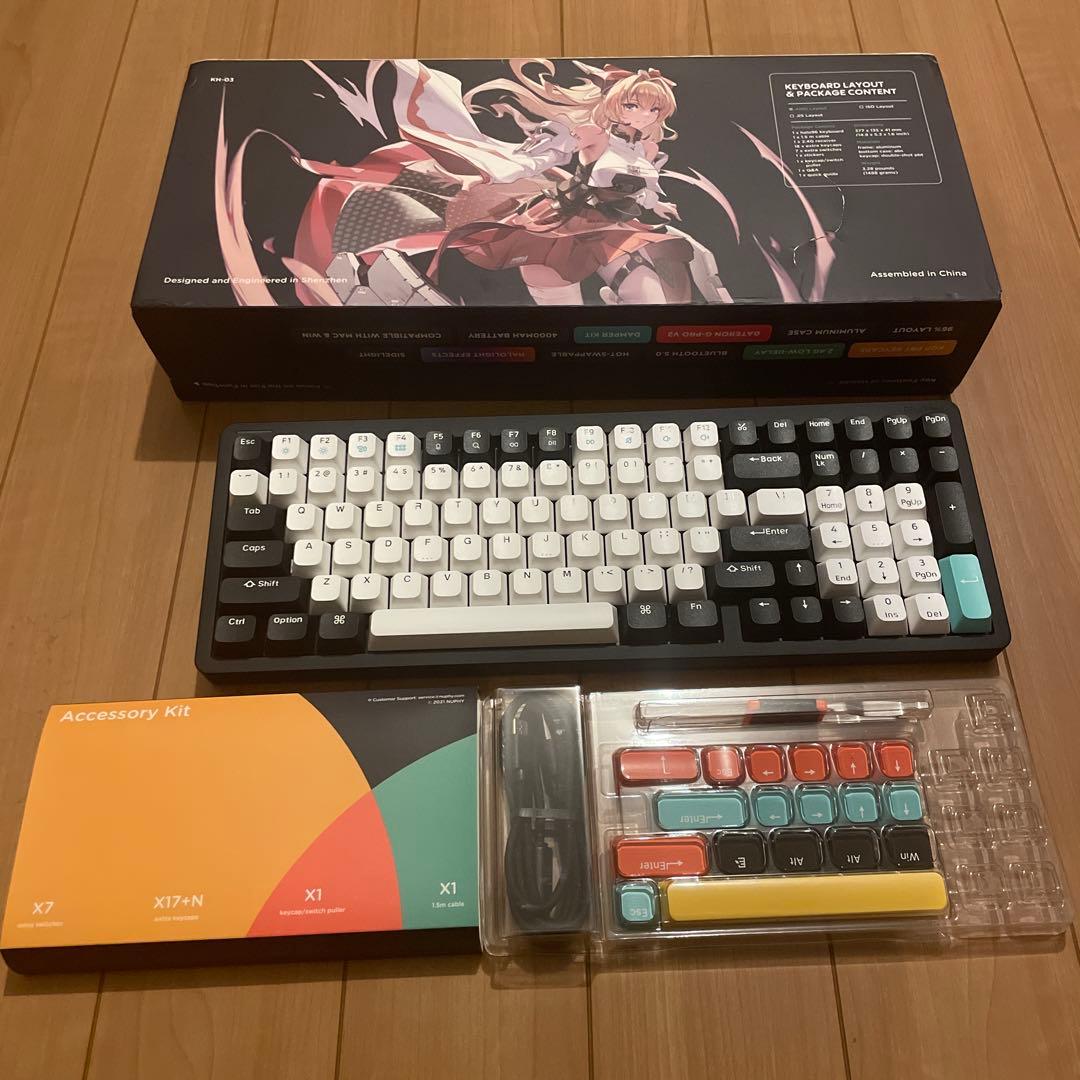 NuPhy Halo96｜マットブラック｜Rose Glacier