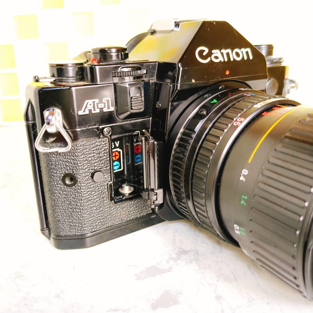 動作品★ Canon A-1 フィルム一眼レフカメラ レンズキット