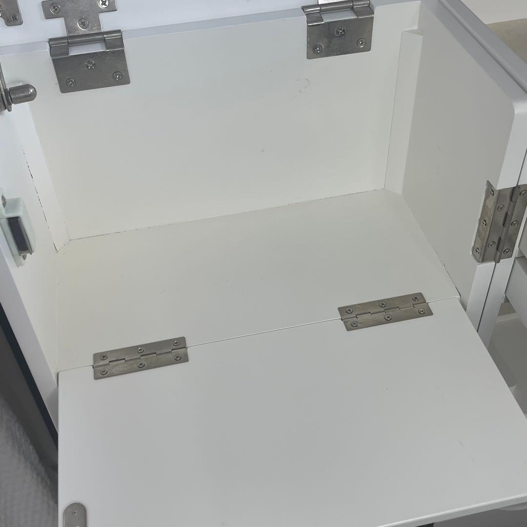 【匿名配送・いいね放置❌】 コスメワゴン ドレッサー コンパクト ホワイト