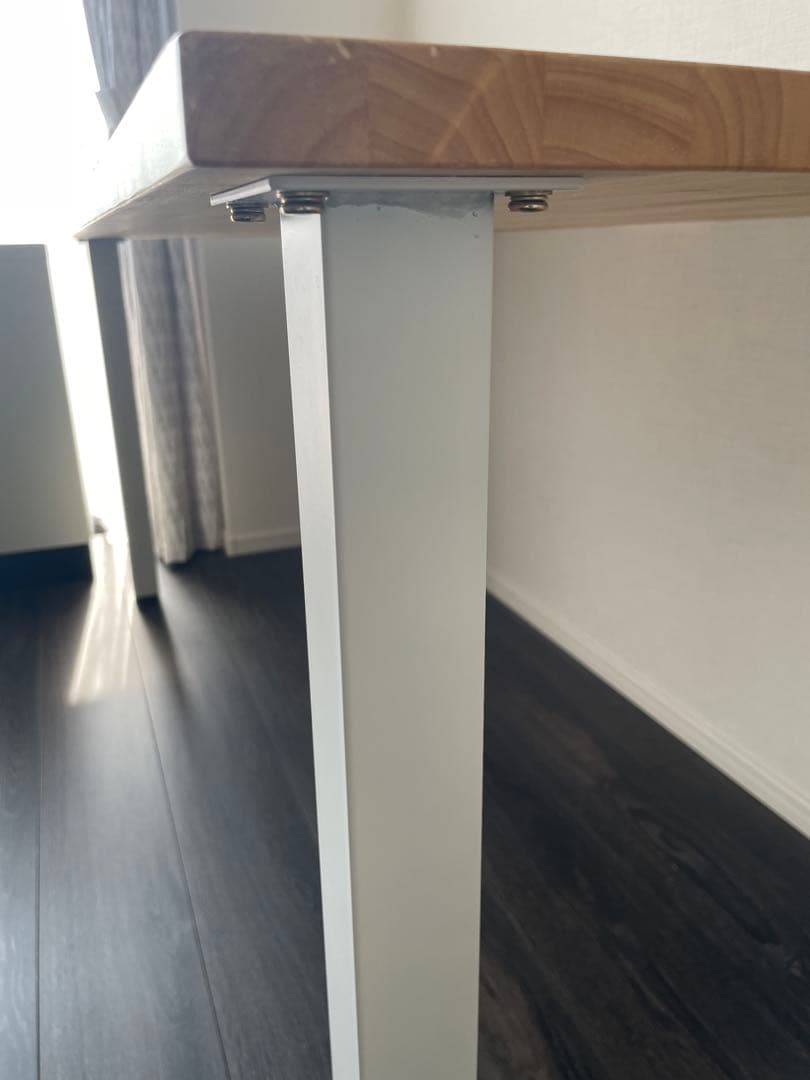 かなでもの　ラバーウッド（ナチュラル）テーブル　パソコンデスク　150センチ幅