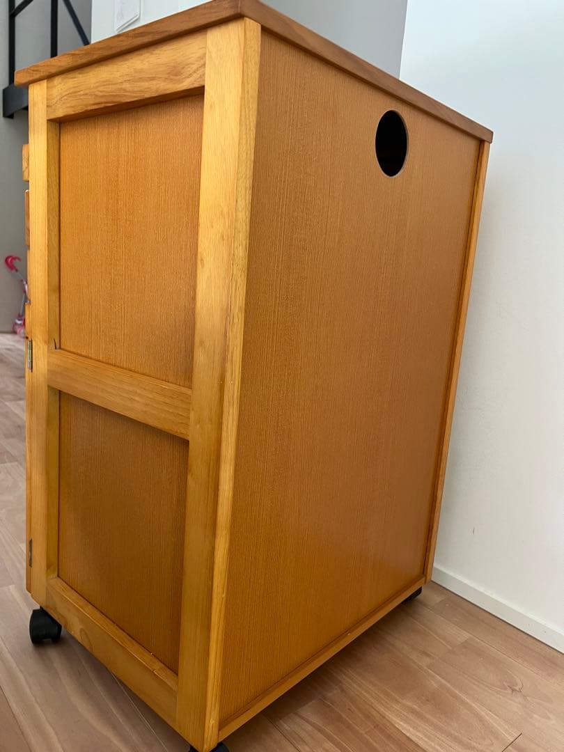 サイドワゴン　パソコン収納　チェスト　引き出し付き