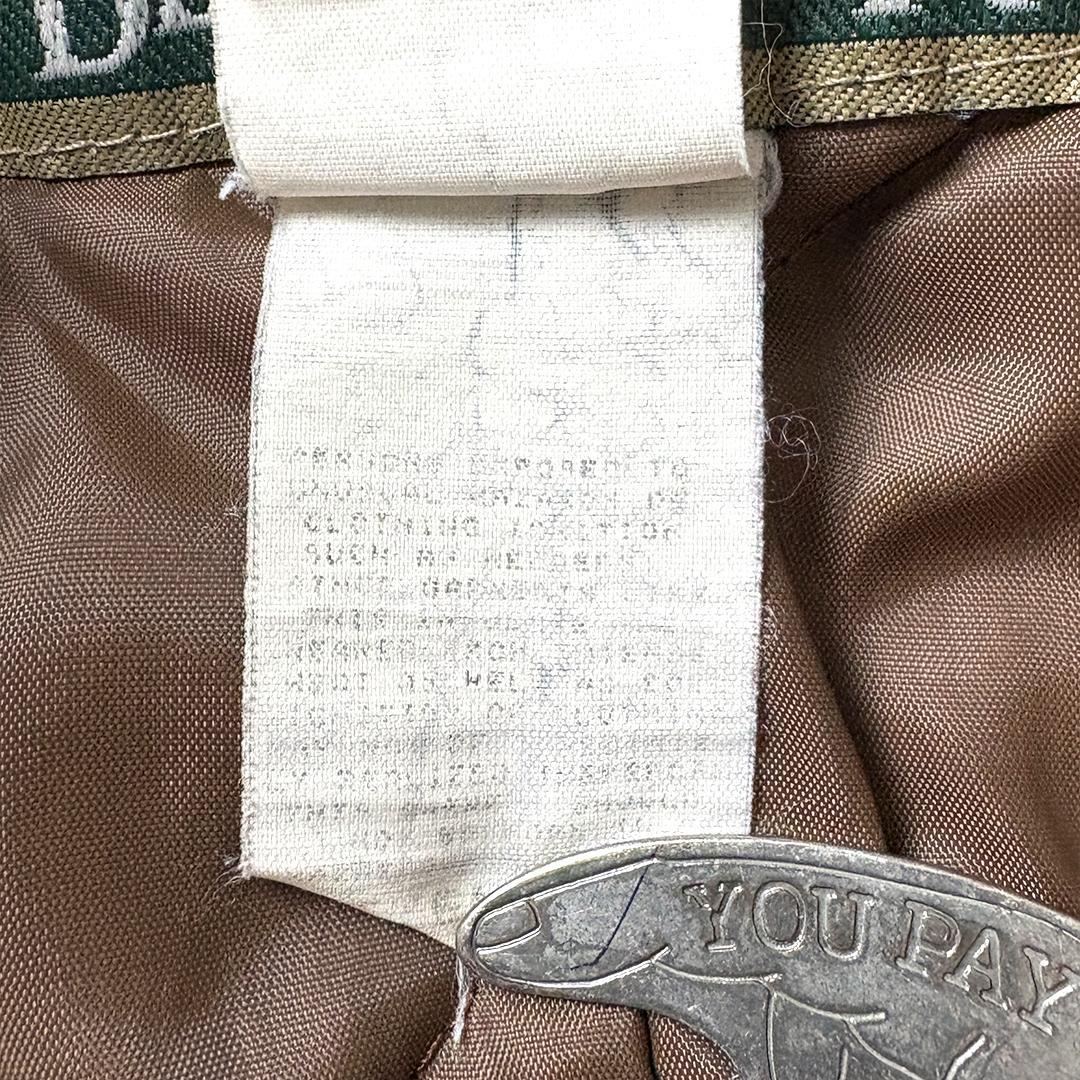 チョアコート ダックジャケット ブラウン S 襟コーデュロイ カバーオール