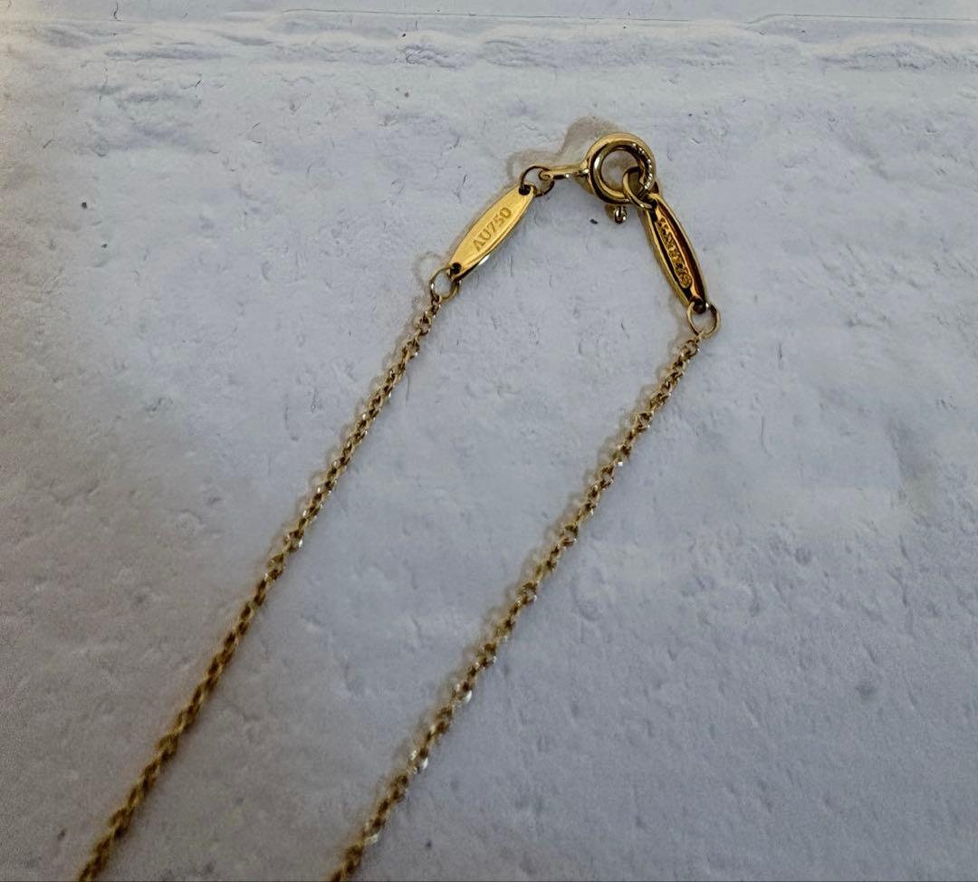 【美品】ティファニー バイザヤード 0.12 イエローゴールド　ダイヤモンド