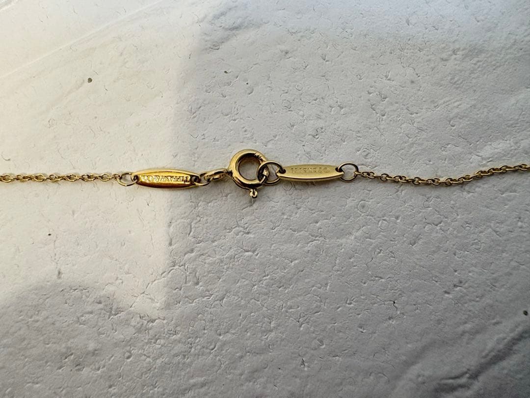 【美品】ティファニー バイザヤード 0.12 イエローゴールド　ダイヤモンド