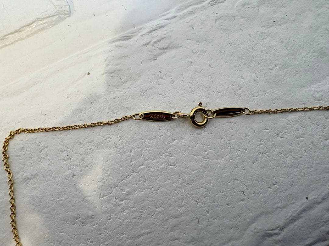 【美品】ティファニー バイザヤード 0.12 イエローゴールド　ダイヤモンド