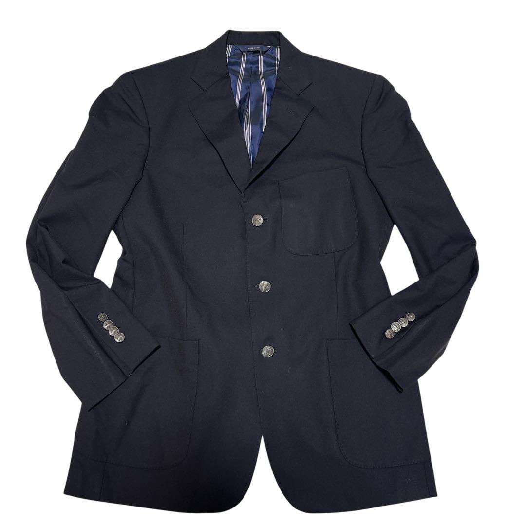 【希少】USA製 ブルックス 1818 銀ボタン ロロピアーナ　紺ブレ