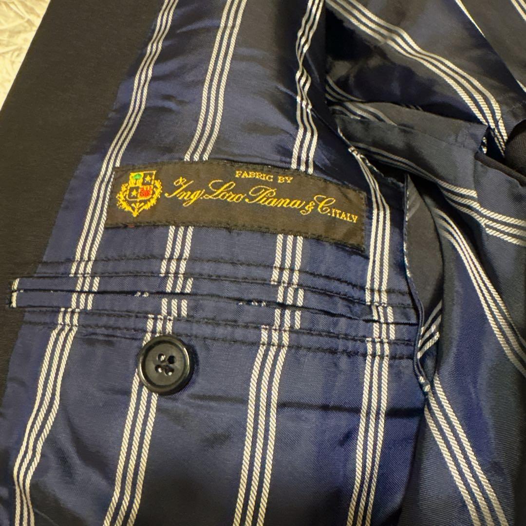 【希少】USA製 ブルックス 1818 銀ボタン ロロピアーナ　紺ブレ