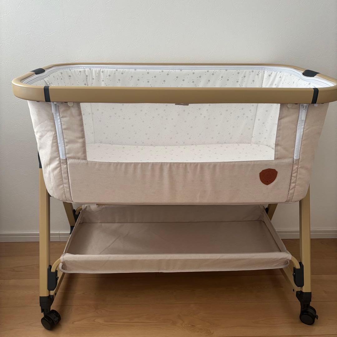 2025最新型モデル　HZDMJ ベビーベッド　カーキ