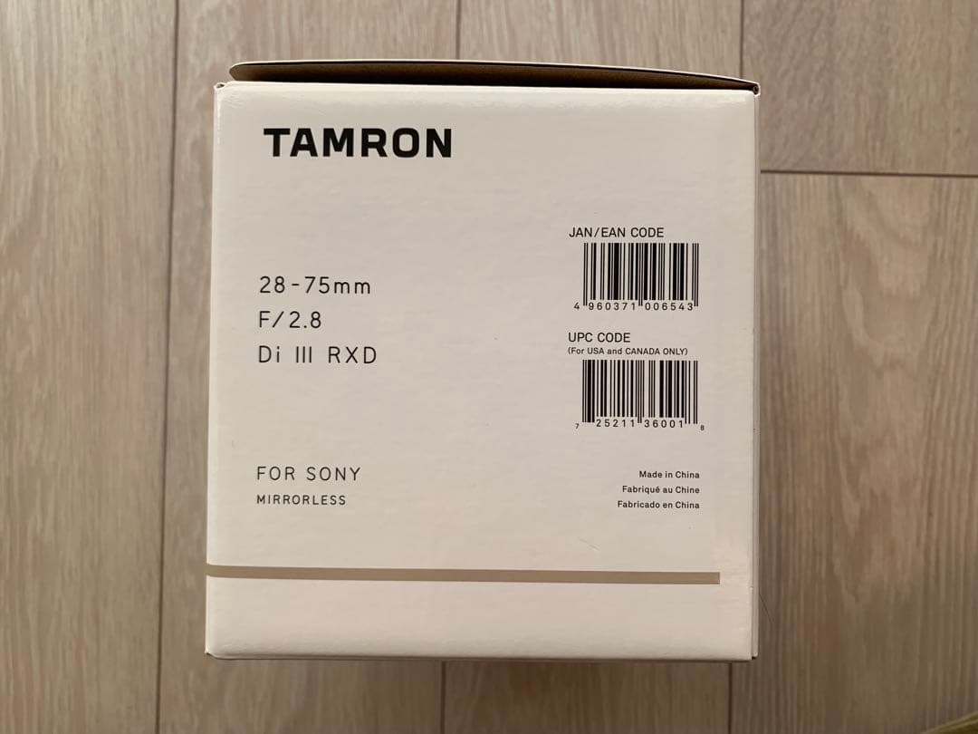 TAMRON AA036SF 28-75mm F2.8 Di Ⅲ RXD