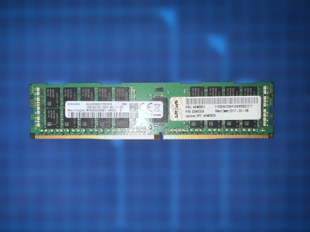 信頼のSAMSUNG製メモリ　DDR4 64GB（=16x4）2400MHz