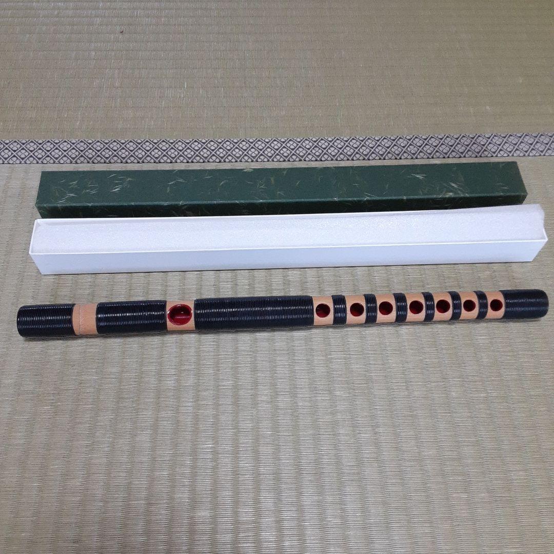 雅楽　龍笛　白竹　本管　籐巻き