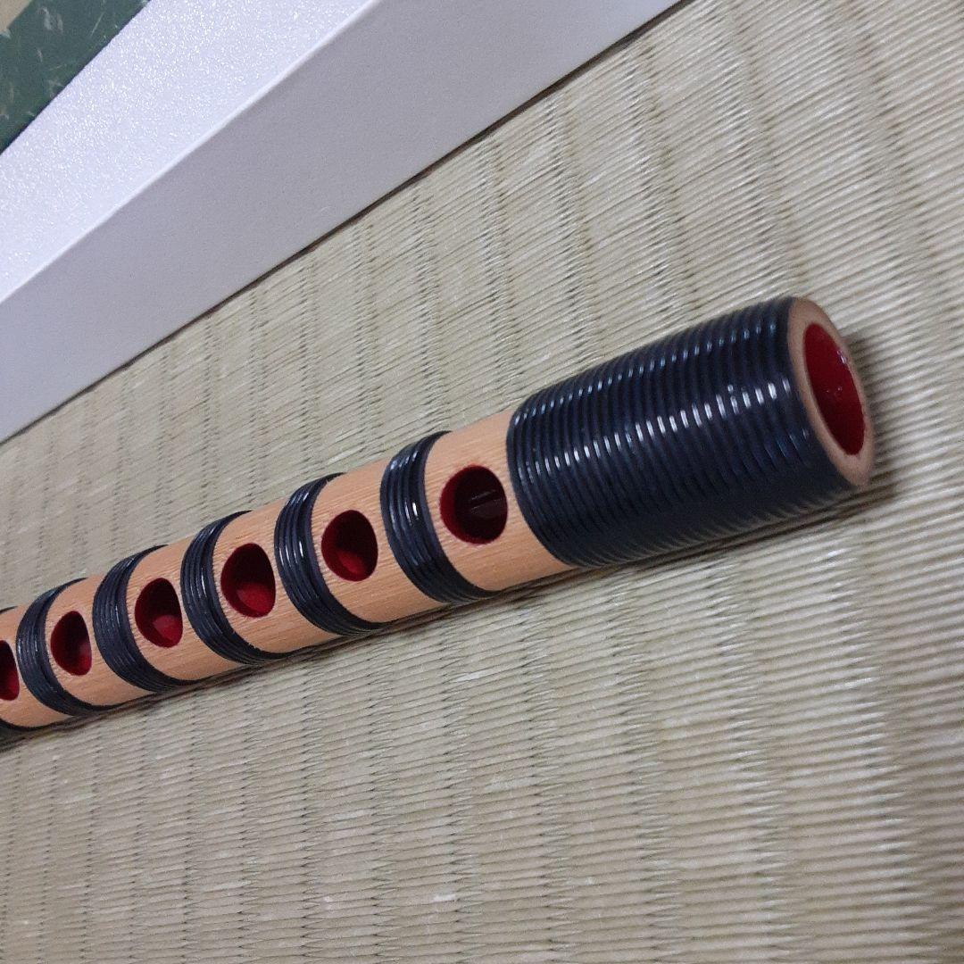 雅楽　龍笛　白竹　本管　籐巻き