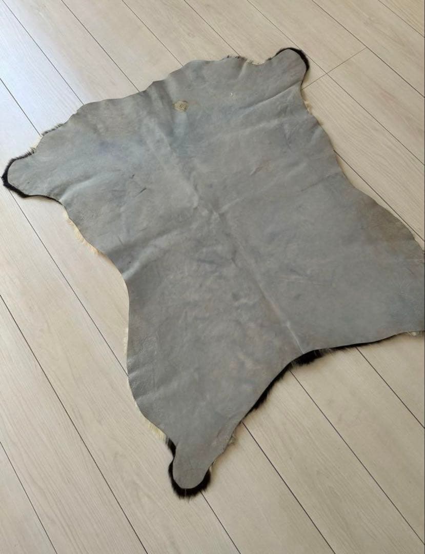 カウラグ 牛革 ラグマット ハラコ ミッドセンチュリー インダストリアル