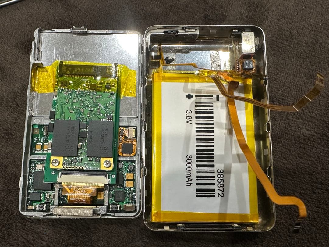 iPod classic 5.5世代　128GB ssd 3000バッテリー