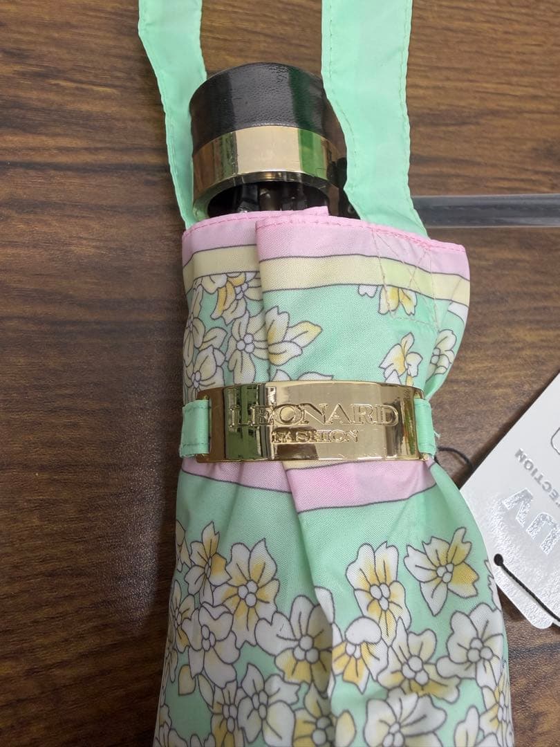 さ*ん様 LEONARD レオナール 折りたたみ傘 新品 UV 花柄 55cm