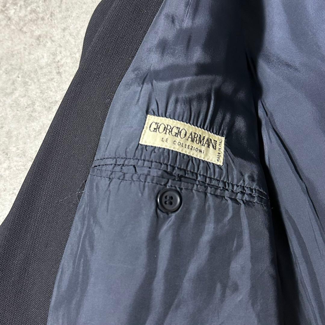 90s Giorgio Armani ウール ダブル テーラードジャケット 黒