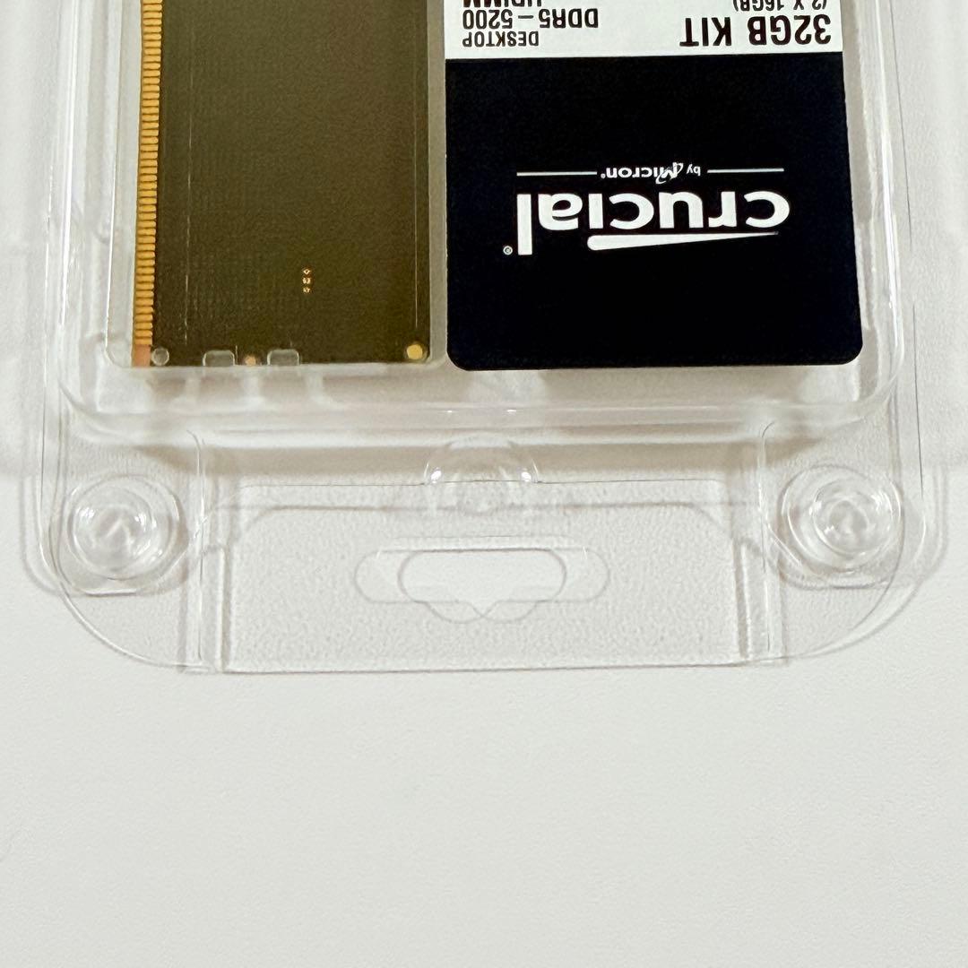 【新品未開封】Crucial DDR5-5200 32GBメモリ（16GBx2）