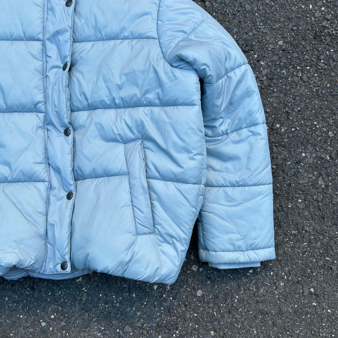 溝*太様 Eddie Bauer 水色　短丈　light blue puffer