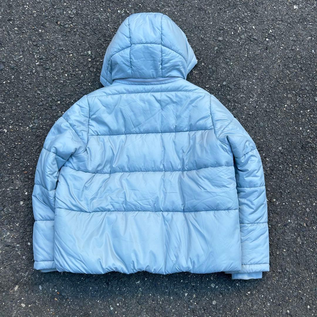 溝*太様 Eddie Bauer 水色　短丈　light blue puffer