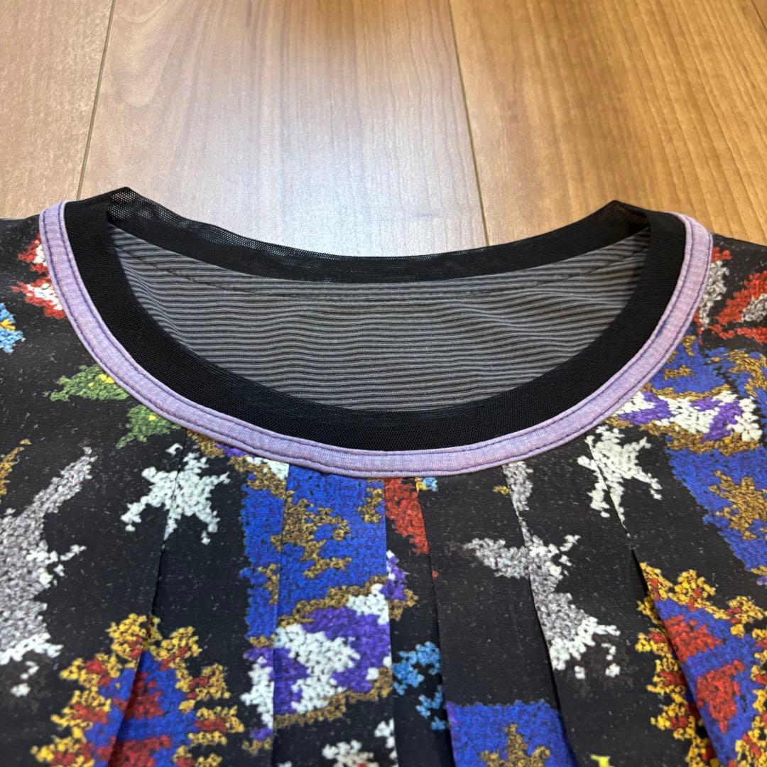 OLLEBOREBLA アルベロベロ　チュニック　再織り風柄プリント　ぶたさん