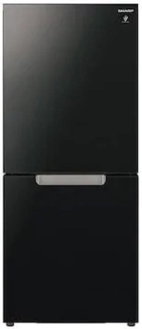 SHARP 冷蔵庫 SJ-GD15G-B ブラック系 鏡面ドア