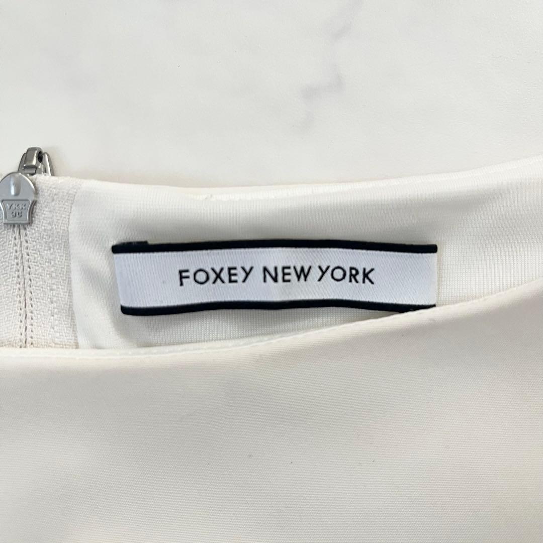 人気　フォクシー バロンドレス Aラインワンピース ホワイト 38