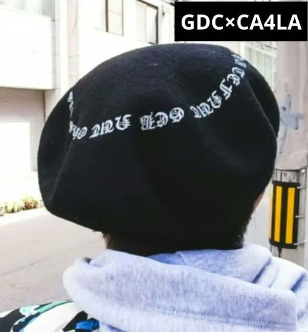 激レア GDC × CA4LA ビックベレー帽 黒 ベレー ブラック