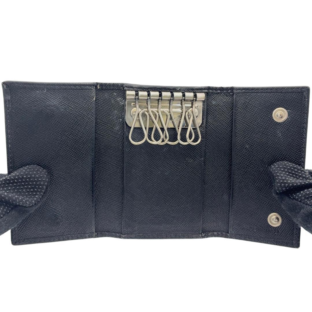 PRADA プラダ キーケース ブラック サフィアーノ